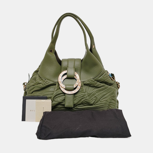 CHANDRA Quilted Calfskin Green