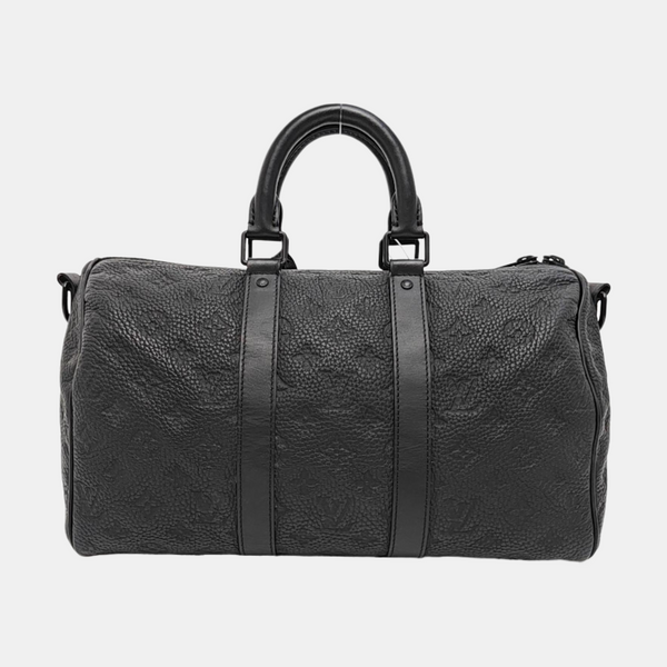 KEEPALL 35 Monogram Calfskin Black