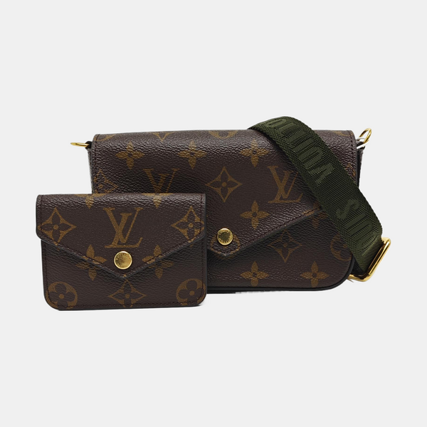 FÉLICIE Monogram Coated Canvas Brown