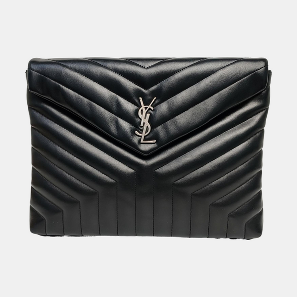 Chevron Calfskin Black