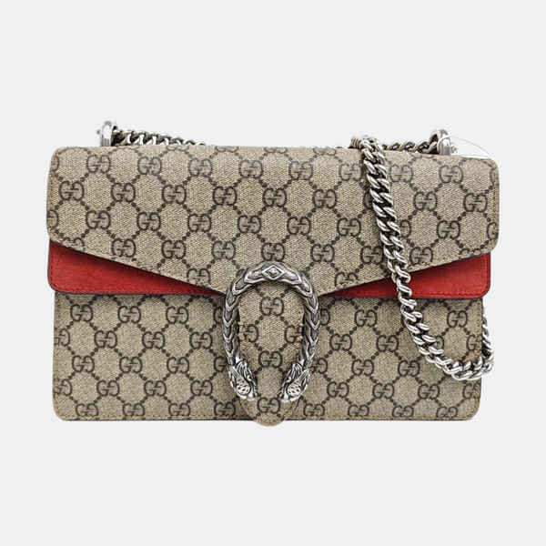 Dionysus Small Monogram Coated Canvas Black