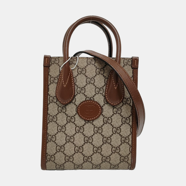 Retro Mini Monogram Coated Canvas Beige