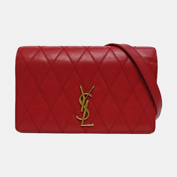 ANGIE Quilted Lambskin Red