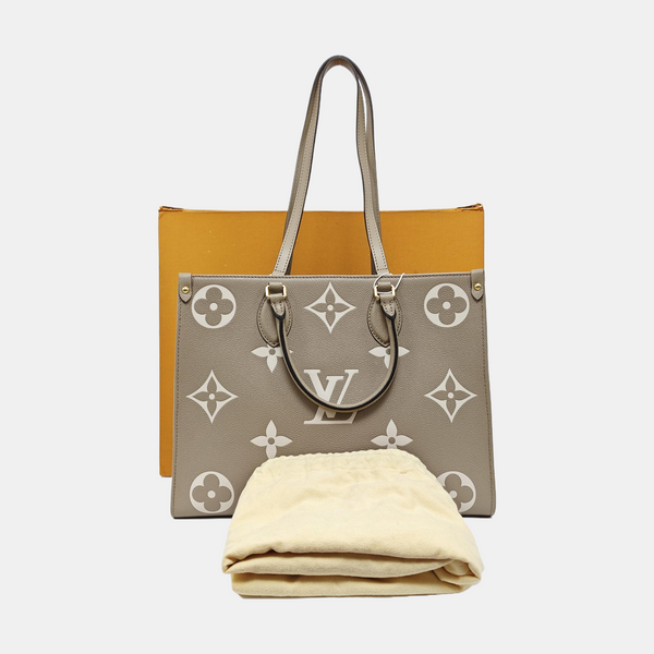 ONTHEGO MM Monogram Calfskin Gray