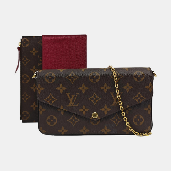 FÉLICIE Monogram Coated Canvas Brown