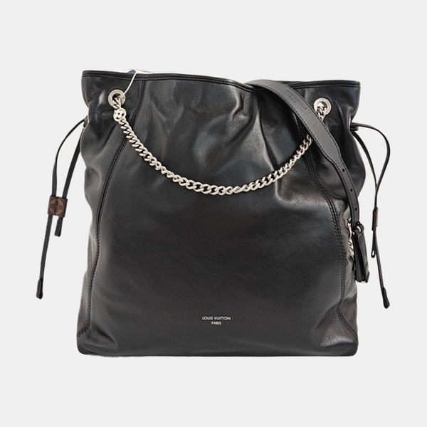 Lambskin Shoulder Bag MM Black