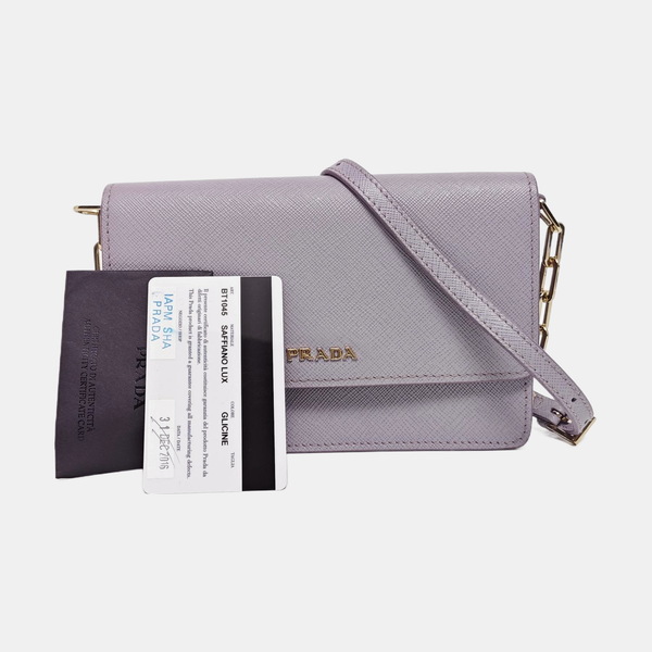 Fold Wallet Leather Purple
