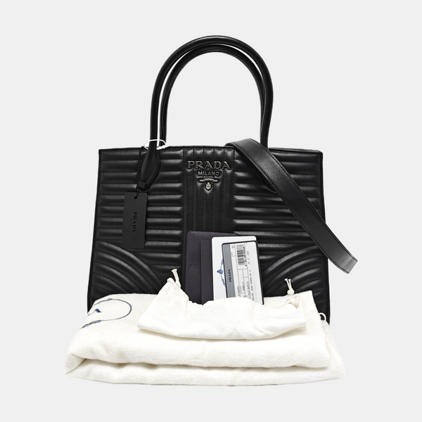 Diagramme Quilted Calfskin Black