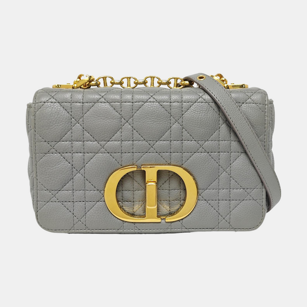Dior Caro Small Cannage Calfskin Blue