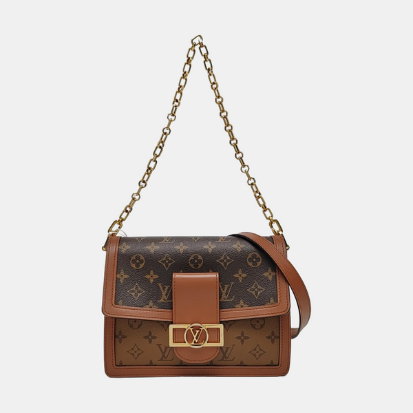 DAUPHINE MM Monogram Coated Canvas Brown
