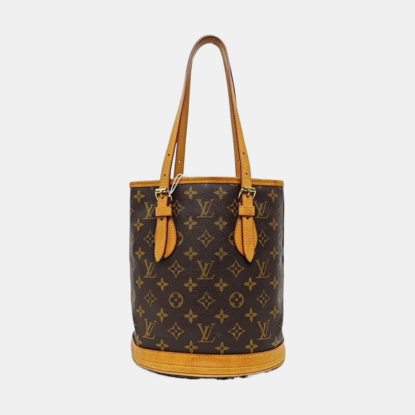 BUCKET PM Monogram Coated Canvas Brown