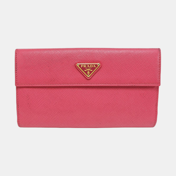 Saffiano Calfskin Wallet Pink