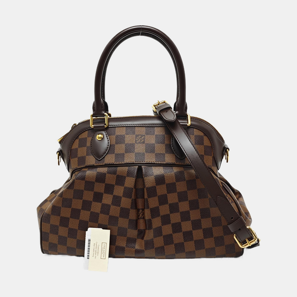 TREVI PM Damier Ebene Coated Canvas Brown