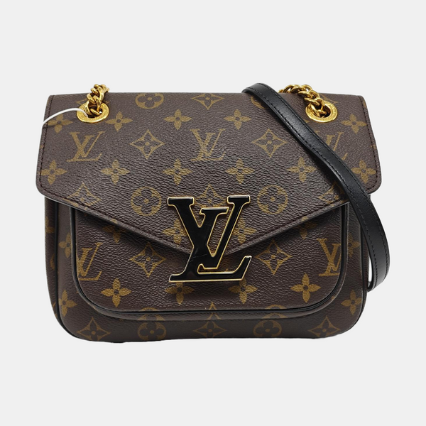 PASSY Monogram Coated Canvas Brown