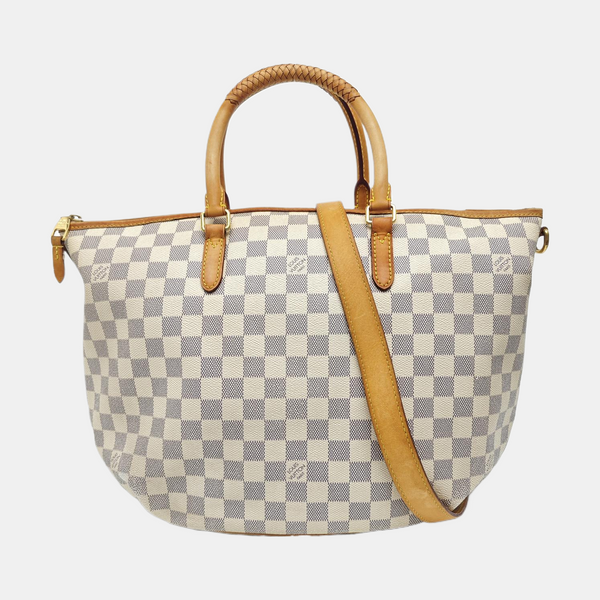 RIVIERA PM Damier Azur Coated Canvas White