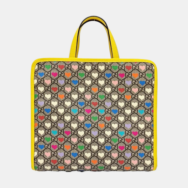 Children’s GG Bucket Monogram Coated Canvas Beige
