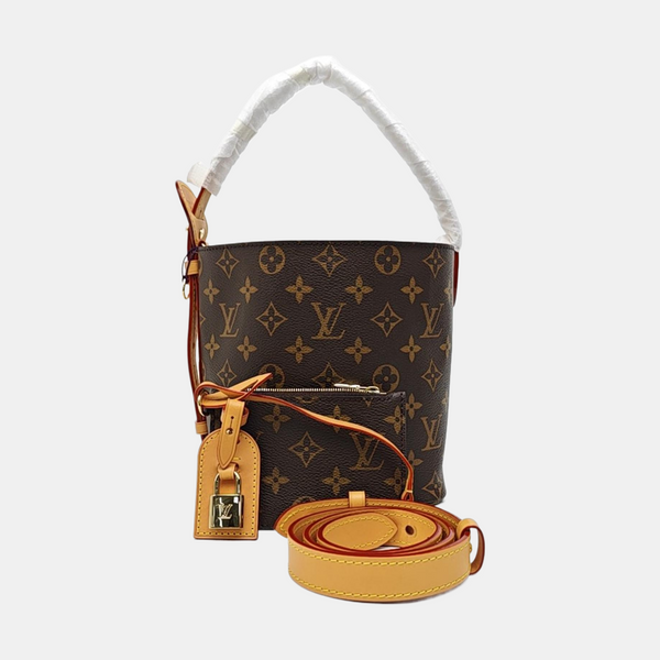 ALL IN Monogram Coated Canvas Brown
