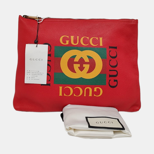 Print Medium Calfskin Red