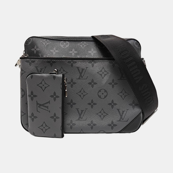 TRIO Monogram Coated Canvas Gray