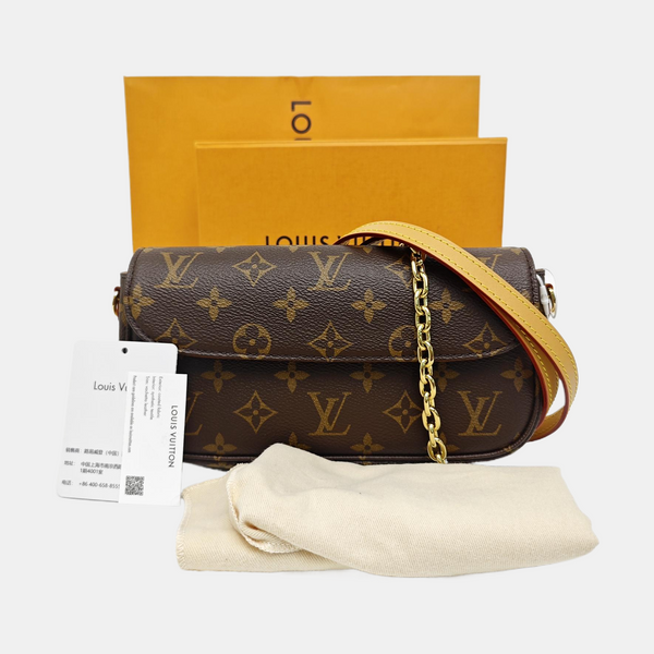 IVY Monogram Coated Canvas Brown