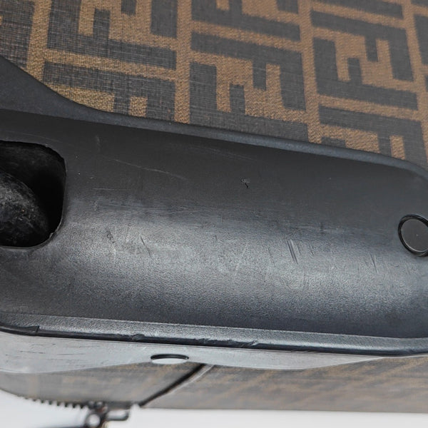 Coated Canvas Luggage Brown