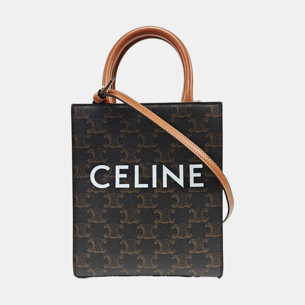 CABAS CELINE Mini Coated Canvas Brown