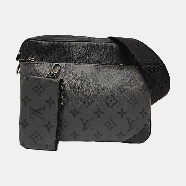 TRIO Monogram Coated Canvas Gray