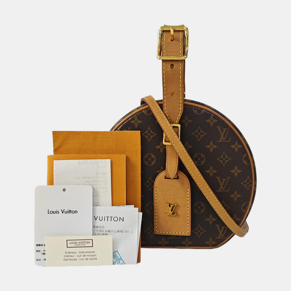 BOITE CHAPEAU PM Monogram Coated Canvas Brown