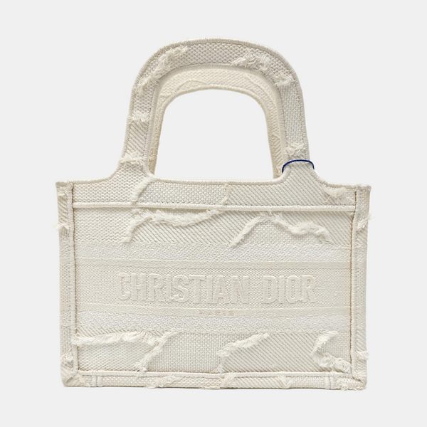 Book Tote Mini Canvas White
