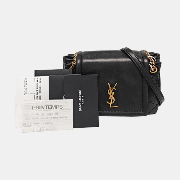 NOLITA Mini Quilted Lambskin Black