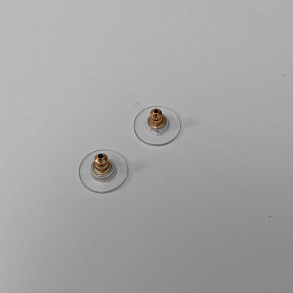 CC Logo Metal Gold Stud Earrings