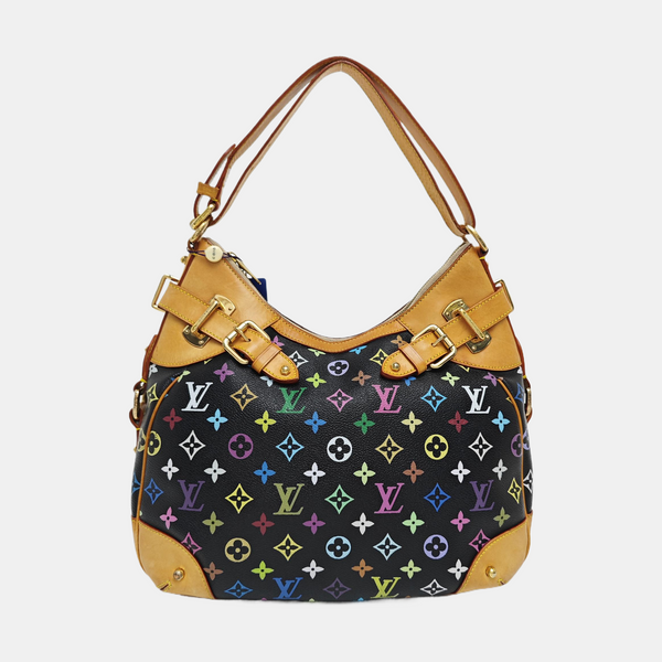 LV × TM GRETA Monogram Coated Canvas Black