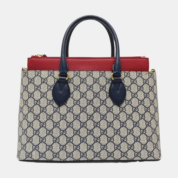 GG Blooms Monogram Coated Canvas Beige