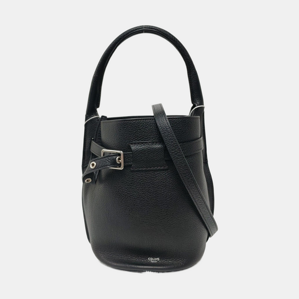 Authenticated pre-owned BIG BAG Nano Calfskin Black - Bucket Bag at Looply