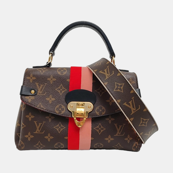 GEORGES BB Monogram Coated Canvas Brown