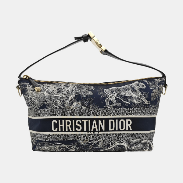 Diortravel Nomad Medium Fabric Blue