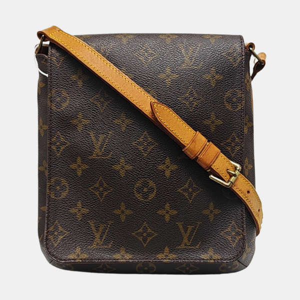 MUSETTE TANGO Monogram Coated Canvas Brown