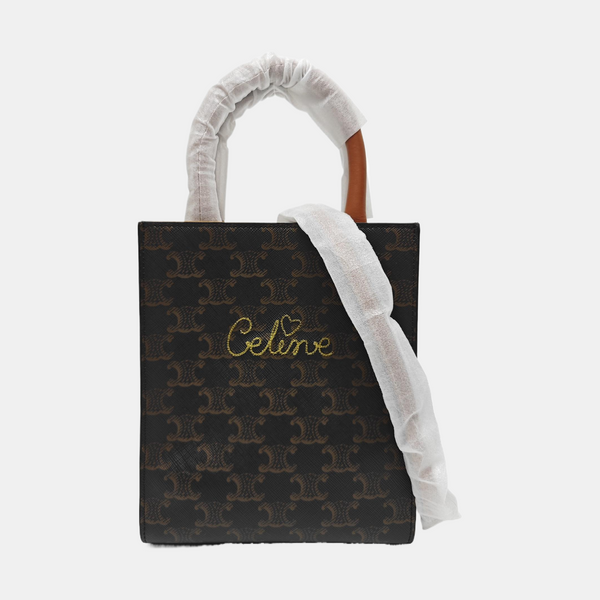 CABAS CELINE Mini Coated Canvas Brown