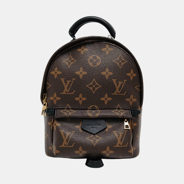 PALM SPRINGS Mini Monogram Coated Canvas Brown
