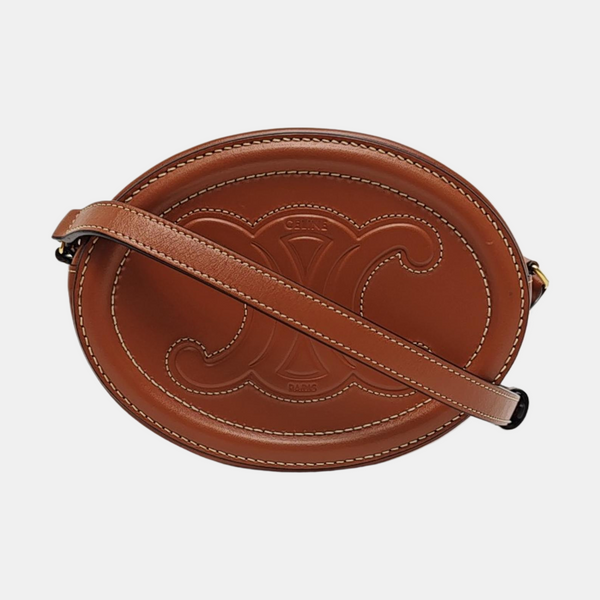 Authenticated pre-owned TRIOMPHE Small Calfskin Brown - Shoulder Bag at Looply