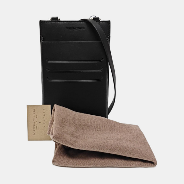 Leather Shoulder Bag Black