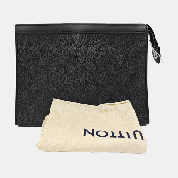 Pochette Voyag MM Monogram Coated Canvas Black