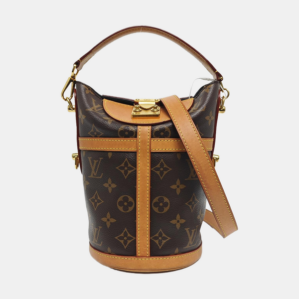 DUFFLE Monogram Coated Canvas Brown