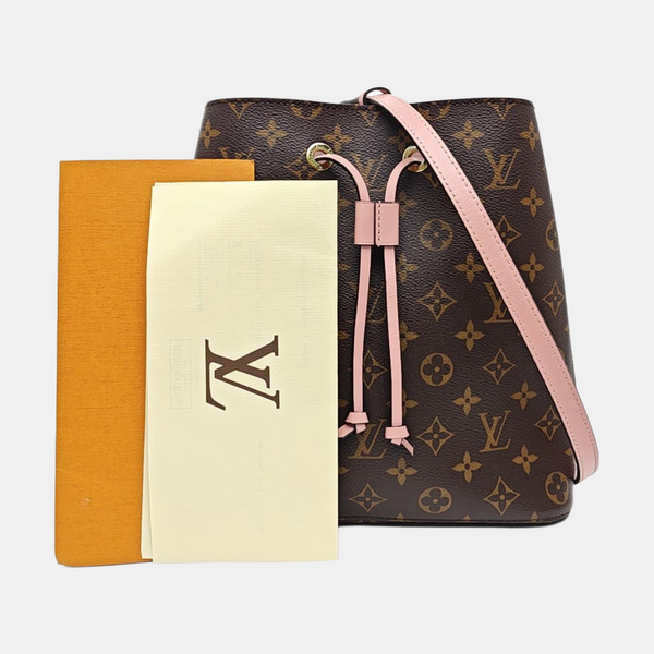 NÉONOÉ MM Monogram Coated Canvas Brown