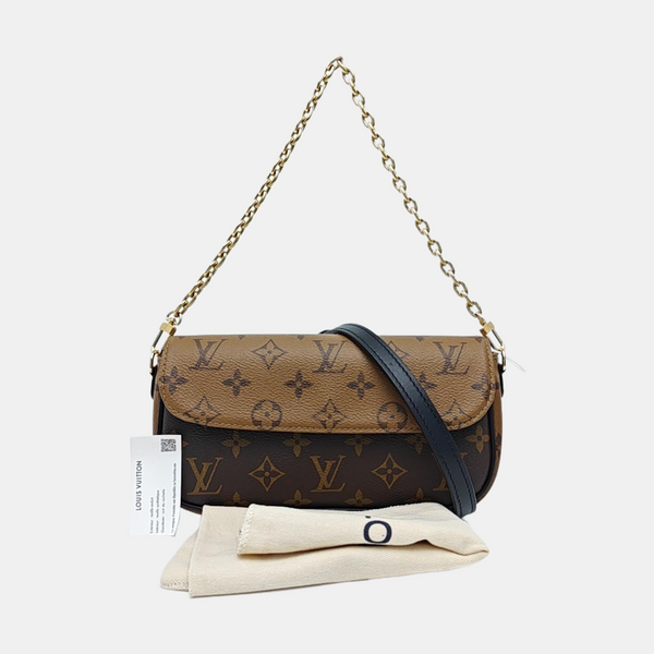 IVY Monogram Coated Canvas Brown