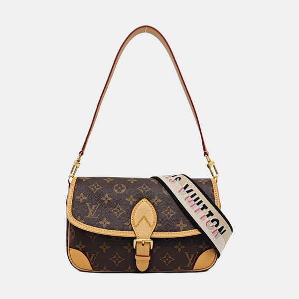 DIANE Monogram Coated Canvas Brown