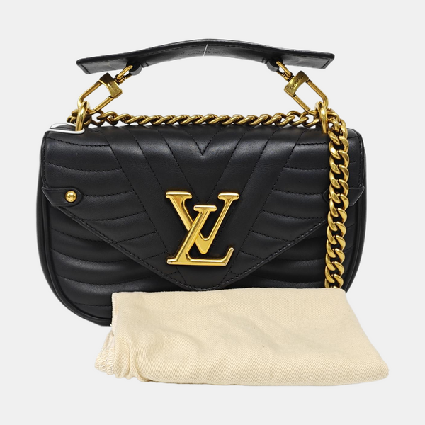 NEW WAVE PM Quilted Calfskin Black