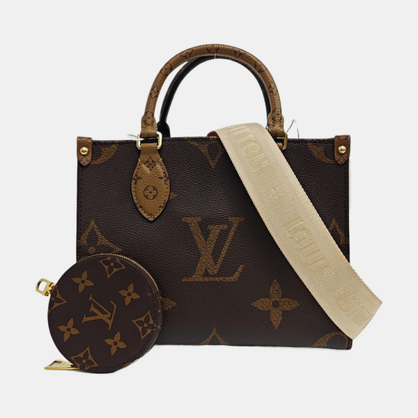 ONTHEGO PM Monogram Coated Canvas Brown