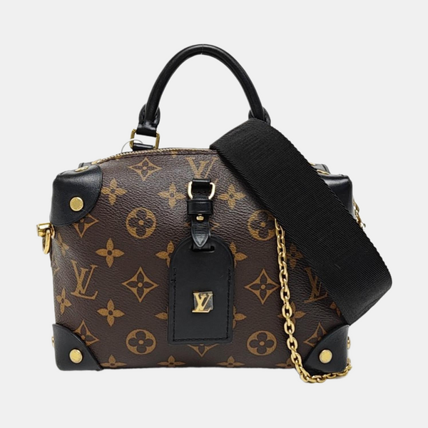 PETITE MALLE Monogram Coated Canvas Brown