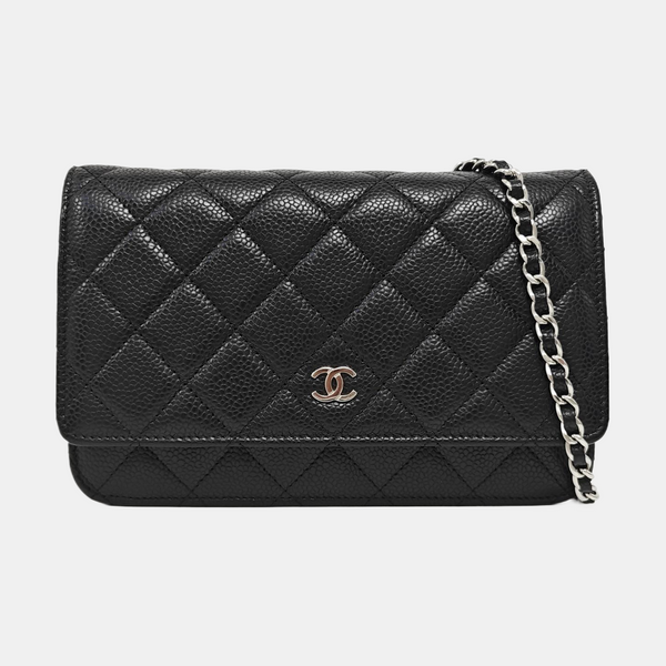 WOC Quilted Grained Calfskin Black